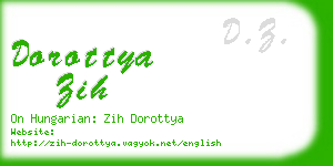 dorottya zih business card